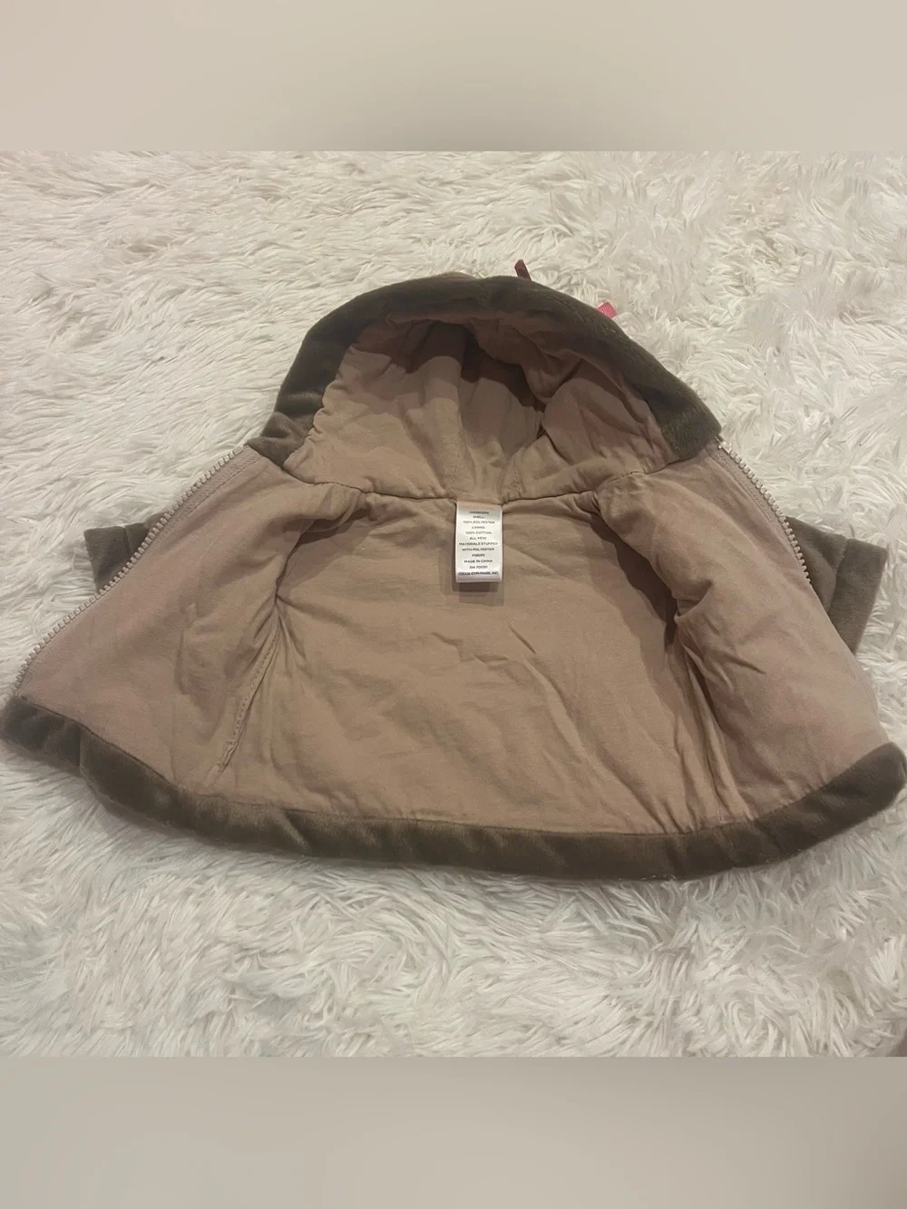 Gymboree Baby Bear Hoodie Zip Up Jacket up to 7lbs